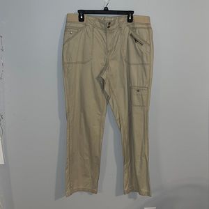 NWOT Sonoma Tan / Cream Cargo Pants - Size 14